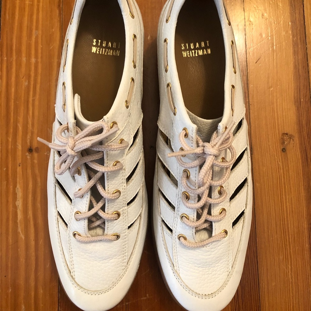 [Brand New] Stuart Weitzman White Casual Sneakers